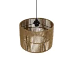 GLOBOSTAR® SAFA 205-0085 Boho Κρεμαστό Φωτιστικό Οροφής με Ντουί 1 x E27 AC 220-240V IP20 - Μπεζ - M30 x Π30 x Υ26cm - Image 6