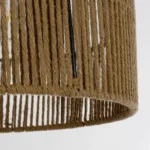 GLOBOSTAR® SAFA 205-0085 Boho Κρεμαστό Φωτιστικό Οροφής με Ντουί 1 x E27 AC 220-240V IP20 - Μπεζ - M30 x Π30 x Υ26cm - Image 7