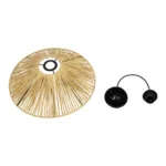 GLOBOSTAR® CHAPEAU 205-0086 Boho Κρεμαστό Φωτιστικό Οροφής με Ντουί 1 x E27 AC 220-240V IP20 - Μπεζ - M41 x Π41 x Υ17cm - Image 10