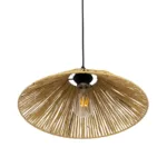 GLOBOSTAR® CHAPEAU 205-0086 Boho Κρεμαστό Φωτιστικό Οροφής με Ντουί 1 x E27 AC 220-240V IP20 - Μπεζ - M41 x Π41 x Υ17cm - Image 5