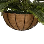 GloboStar® Artificial Garden FERN HANGING PLANT 20622 Τεχνητό Κρεμαστό Διακοσμητικό Φυτό Φτέρης Π90 x Μ90 x Y70cm - Image 5