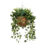 GloboStar® Artificial Garden VARIOUS HANGING PLANT 20623 Τεχνητό Κρεμαστό Διακοσμητικό Φυτό Φτέρης Π60 x Μ60 x Y70cm - Image 3