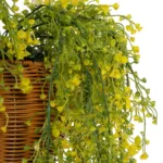 GloboStar® Artificial Garden GOLDEN BELL WILLOW HANGING PLANT 20626 Τεχνητό Κρεμαστό Διακοσμητικό Φυτό Κίτρινη Ιτιά Μ40 x Π40 x Y60cm - Image 4
