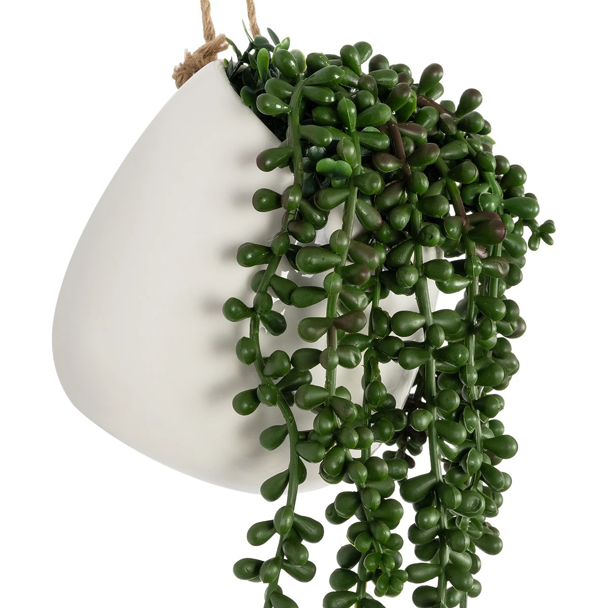 GloboStar® Artificial Garden HANGING LOVER'S TEARS 20628 - Τεχνητό Κρεμαστό Διακοσμητικό Φυτό Lover's Tears Μ16 x Π16 x Y50cm - Image 2