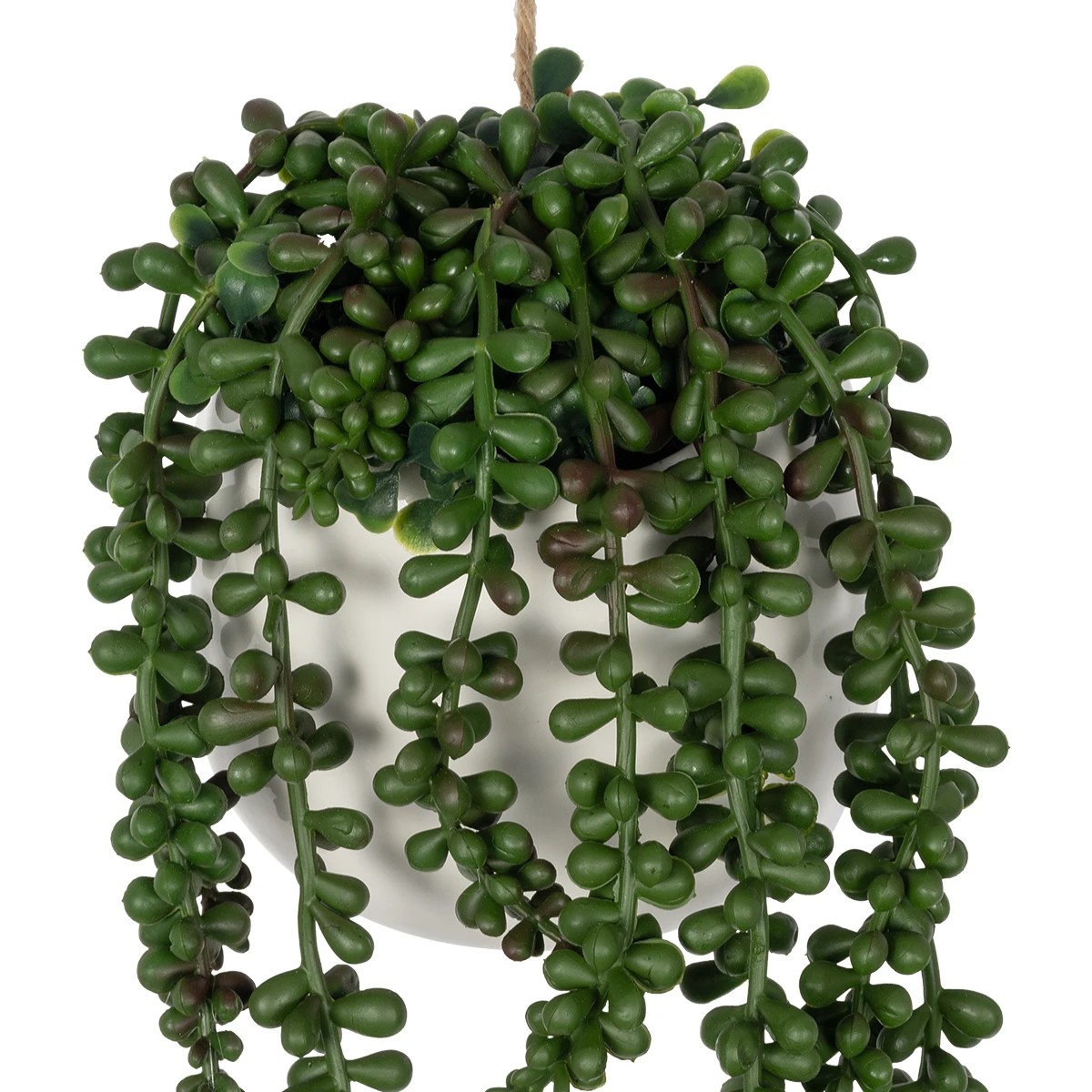 GloboStar® Artificial Garden HANGING LOVER'S TEARS 20628 - Τεχνητό Κρεμαστό Διακοσμητικό Φυτό Lover's Tears Μ16 x Π16 x Y50cm - Image 3