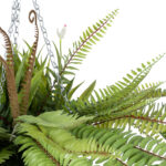GloboStar® Artificial Garden FERN HANGING BOUQUET PLANT 20629 Τεχνητό Κρεμαστό Διακοσμητικό Φυτό Φτέρης  Y56cm - Image 4