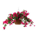 GloboStar® Artificial Garden RHODODENDRON HANGING PLANT 20634 Τεχνητό Κρεμαστό Διακοσμητικό Φυτό Τριανταφυλλιάς Y60cm - Image 2
