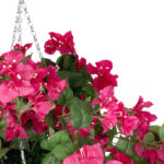 GloboStar® Artificial Garden RHODODENDRON HANGING PLANT 20634 Τεχνητό Κρεμαστό Διακοσμητικό Φυτό Τριανταφυλλιάς Y60cm - Image 3