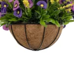 GloboStar® Artificial Garden GERBERA HANGING PLANT 20637 Τεχνητό Κρεμαστό Διακοσμητικό Φυτό Ζέρμπερας Μ40 x Π40 x Y46cm - Image 5