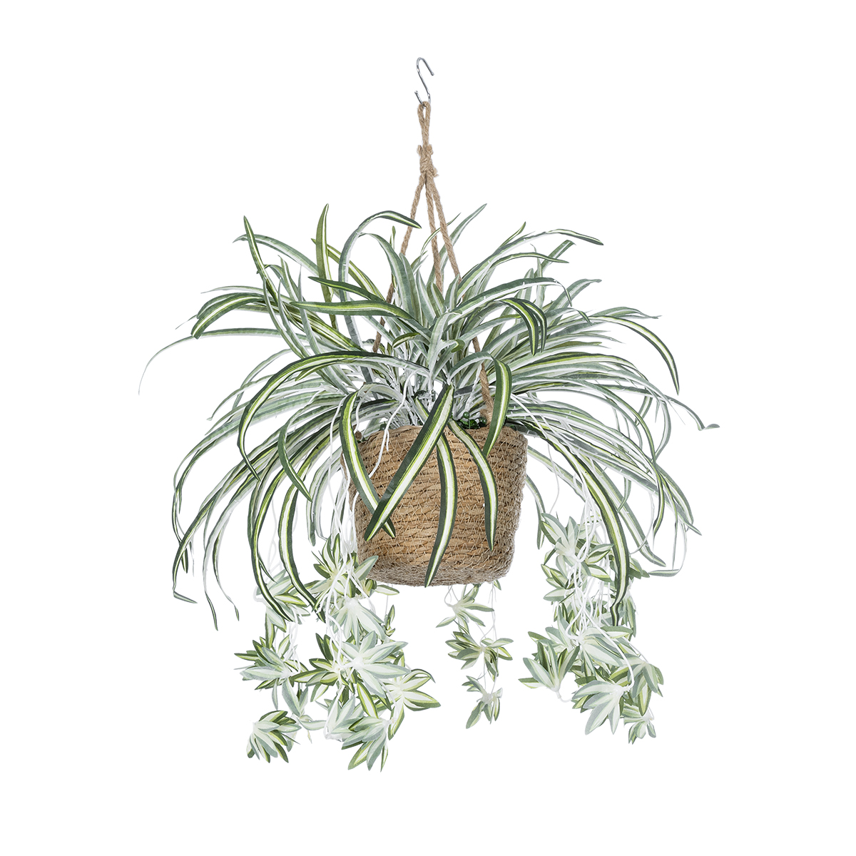 GloboStar® Artificial Garden CHLOROPHYTUM COMOSUM HANGING PLANT 20638 Τεχνητό Κρεμαστό Διακοσμητικό Χλωρόφυτο Y50cm - Image 3