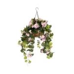 GloboStar® Artificial Garden BEGONIA HANGING PLANT 20639 Τεχνητό Κρεμαστό Διακοσμητικό Φυτό Βιγόνια Π75 x Μ75 x Y80cm