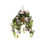 GloboStar® Artificial Garden BEGONIA HANGING PLANT 20639 Τεχνητό Κρεμαστό Διακοσμητικό Φυτό Βιγόνια Π75 x Μ75 x Y80cm - Image 2