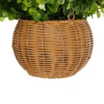 GloboStar® Artificial Garden EUCALYPTUS HANGING PLANT 20640 Τεχνητό Κρεμαστό Διακοσμητικό Φυτό Φτέρης Π45 x Μ45 x Y30cm - Image 5