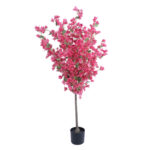 GloboStar® Artificial Garden BOUGANVILLEA 20664 Τεχνητό Διακοσμητικό Φυτό με Ανθη Μπουκανβίλιας Φουξ Υ150cm