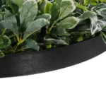 GloboStar® Artificial Garden VARIOUS PLANTS ROUND WALL DISC 20691 Τεχνητό Διακοσμητικό Στρογγυλό Πάνελ Φυλλωσιάς - Κάθετος Κήπος Μιξ Μ60 x Π60 x Υ20cm - Image 6