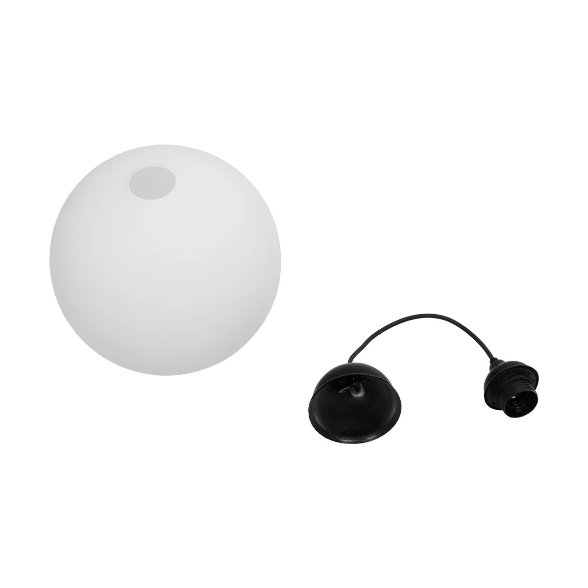 GLOBOSTAR® GABIA 206-0001 Μοντέρνο Κρεμαστό Φωτιστικό Οροφής με Ντουί 1 x E27 AC 220-240V IP20 - Λευκό - Μ25 x Π25 x Υ26cm - Image 10