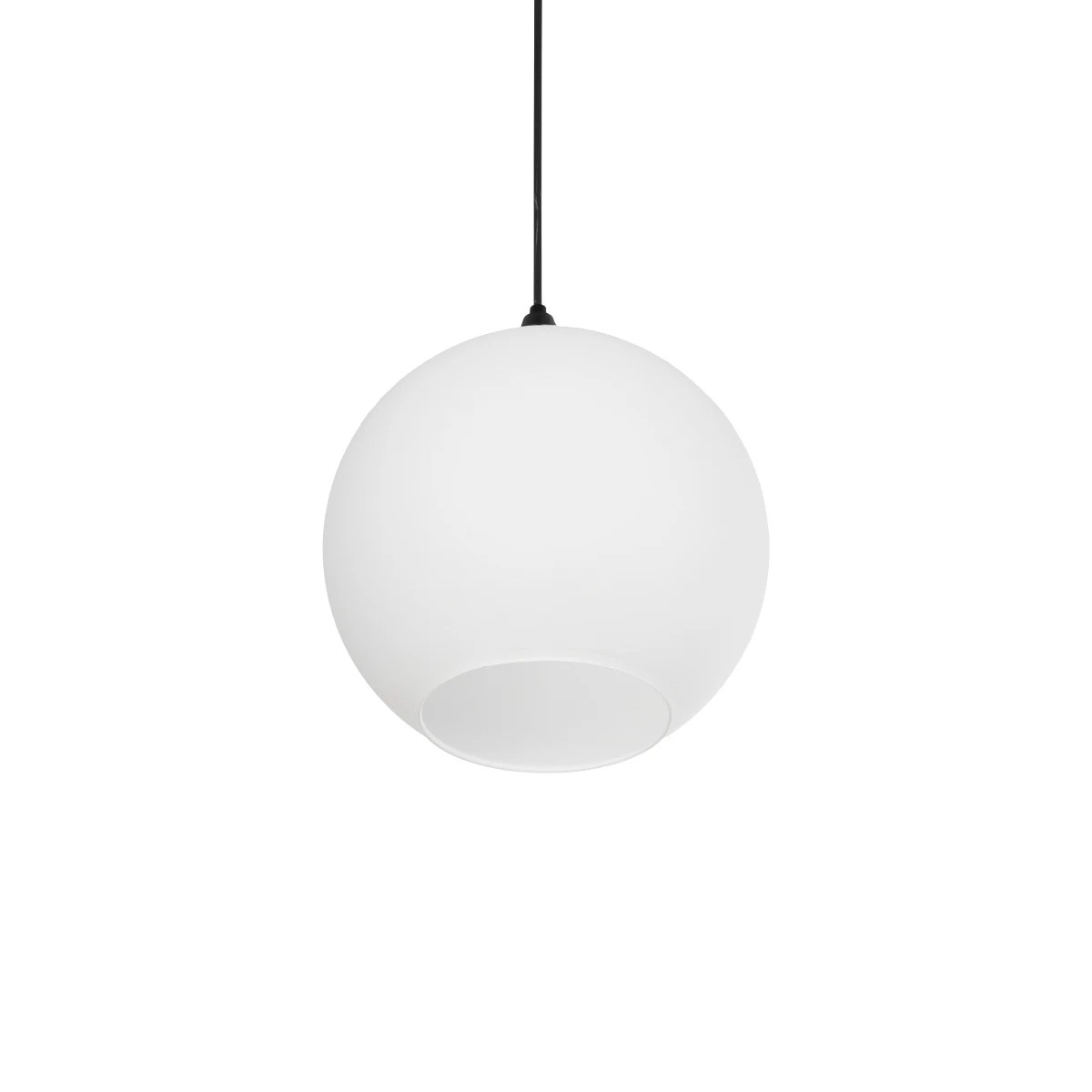 GLOBOSTAR® GABIA 206-0001 Μοντέρνο Κρεμαστό Φωτιστικό Οροφής με Ντουί 1 x E27 AC 220-240V IP20 - Λευκό - Μ25 x Π25 x Υ26cm - Image 5