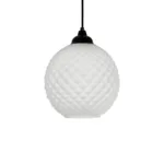 GLOBOSTAR® KEGEL 206-0004 Μοντέρνο Κρεμαστό Φωτιστικό Οροφής με Ντουί 1 x E27 AC 220-240V IP20 - Λευκό - Μ20 x Π20 x Υ20cm - Image 4