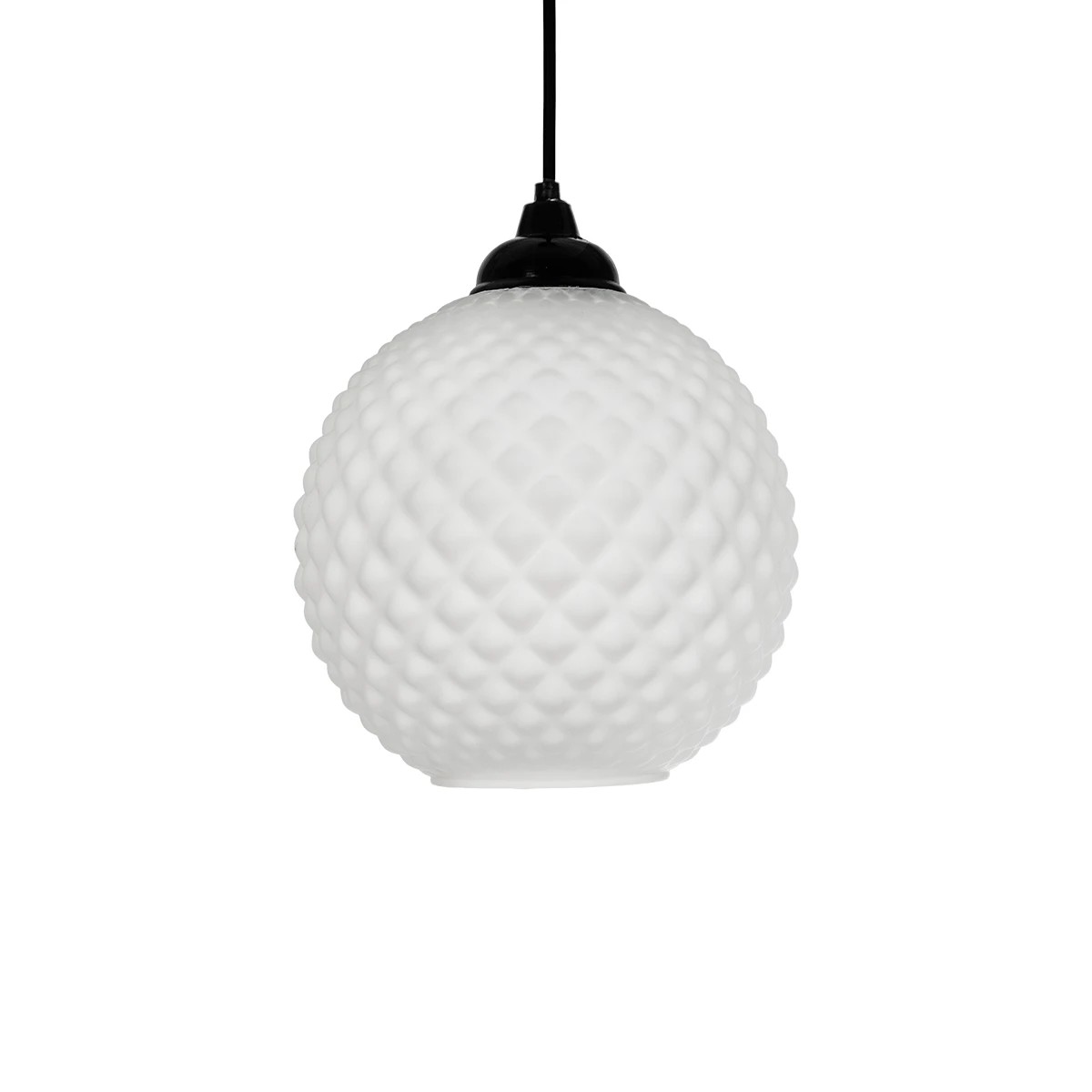 GLOBOSTAR® KEGEL 206-0004 Μοντέρνο Κρεμαστό Φωτιστικό Οροφής με Ντουί 1 x E27 AC 220-240V IP20 - Λευκό - Μ20 x Π20 x Υ20cm - Image 4