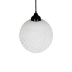 GLOBOSTAR® KEGEL 206-0004 Μοντέρνο Κρεμαστό Φωτιστικό Οροφής με Ντουί 1 x E27 AC 220-240V IP20 - Λευκό - Μ20 x Π20 x Υ20cm - Image 6