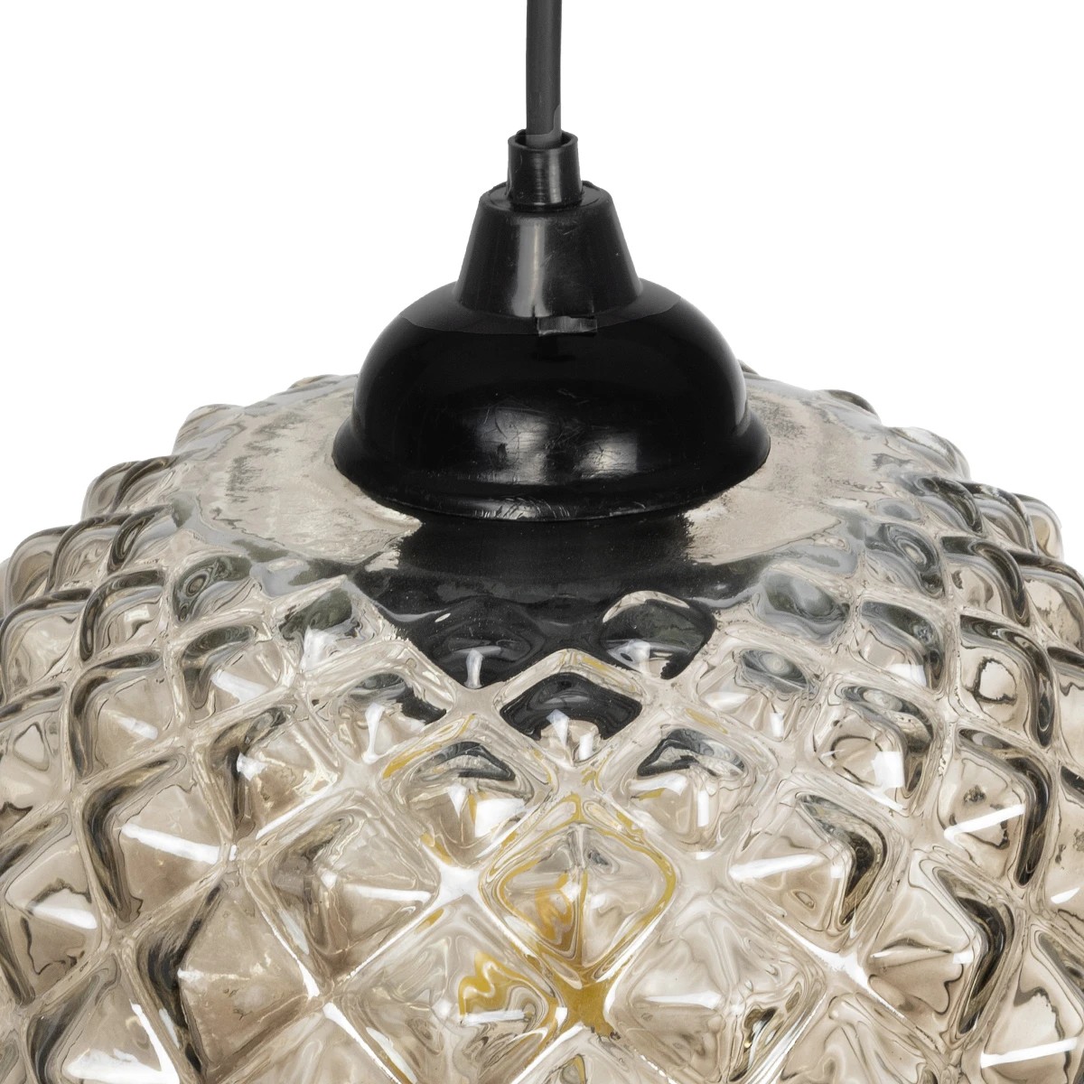 GLOBOSTAR® KEGEL 206-0006 Μοντέρνο Κρεμαστό Φωτιστικό Οροφής με Ντουί 1 x E27 AC 220-240V IP20 - Μαύρο Φιμέ - Μ19 x Π19 x Υ19cm - Image 8