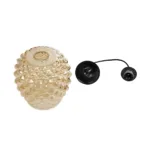 GLOBOSTAR® KEGEL 206-0007 Μοντέρνο Κρεμαστό Φωτιστικό Οροφής με Ντουί 1 x E27 AC 220-240V IP20 - Μελί - Μ19 x Π19 x Υ19cm - Image 10