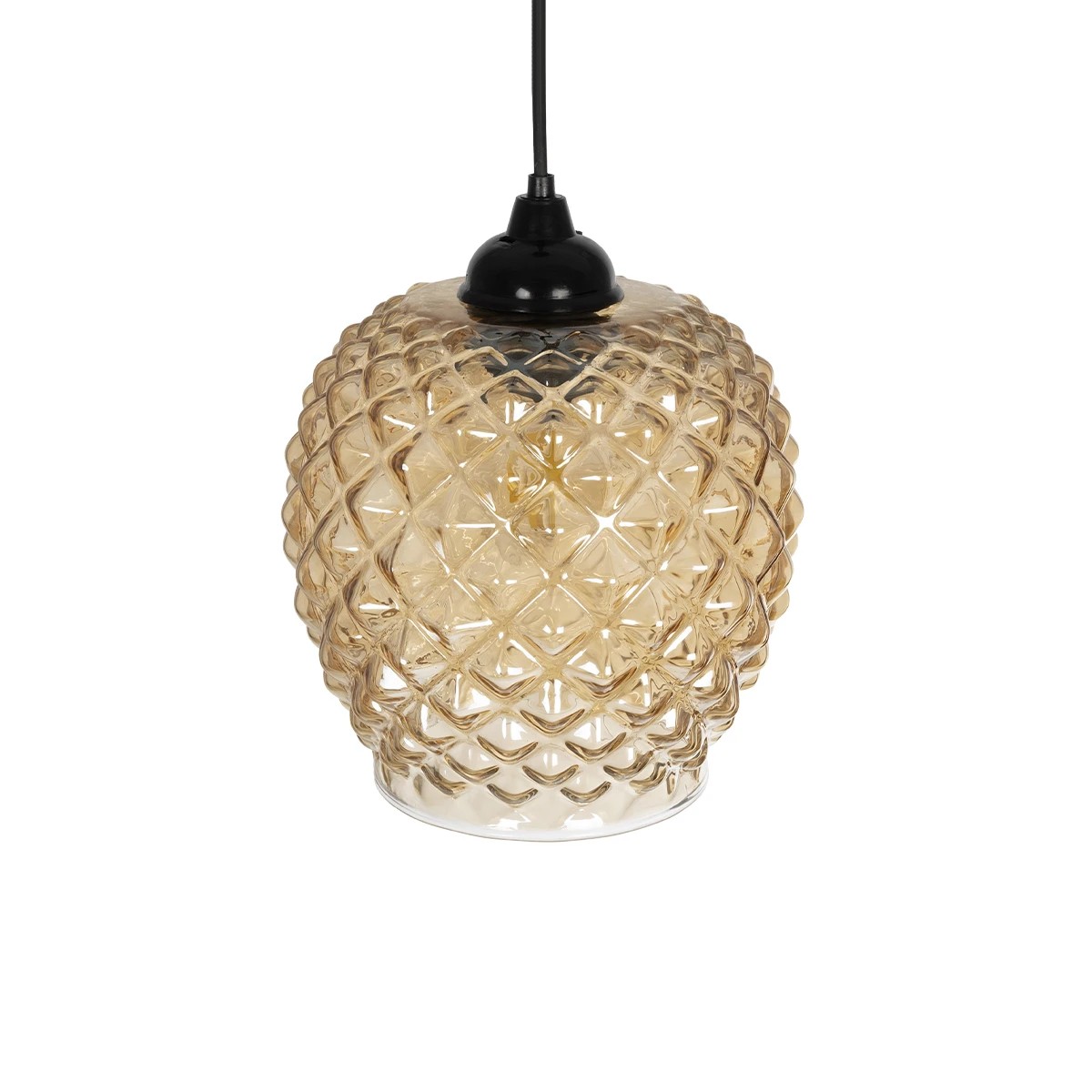 GLOBOSTAR® KEGEL 206-0007 Μοντέρνο Κρεμαστό Φωτιστικό Οροφής με Ντουί 1 x E27 AC 220-240V IP20 - Μελί - Μ19 x Π19 x Υ19cm - Image 6