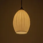 GLOBOSTAR® GURIA 206-0008 Μοντέρνο Κρεμαστό Φωτιστικό Οροφής με Ντουί 1 x E27 AC 220-240V IP20 - Λευκό - Μ19 x Π19 x Υ26cm - Image 2