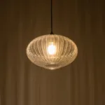 GLOBOSTAR® PERA 206-0009 Μοντέρνο Κρεμαστό Φωτιστικό Οροφής με Ντουί 1 x E27 AC 220-240V IP20 - Διάφανο - Μ30 x Π30 x Υ22cm - Image 2