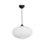 GLOBOSTAR® PERA 206-0011 Μοντέρνο Κρεμαστό Φωτιστικό Οροφής με Ντουί 1 x E27 AC 220-240V IP20 - Λευκό - Μ30 x Π30 x Υ22cm - Image 3