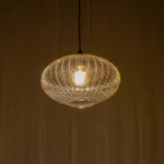 GLOBOSTAR® PERA 206-0012 Μοντέρνο Κρεμαστό Φωτιστικό Οροφής με Ντουί 1 x E27 AC 220-240V IP20 - Mελί - Μ30 x Π30 x Υ22cm - Image 2