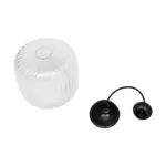 GLOBOSTAR® MELONI 206-0013 Μοντέρνο Κρεμαστό Φωτιστικό Οροφής με Ντουί 1 x E27 AC 220-240V IP20 - Διάφανο - Μ20 x Π20 x Υ24cm - Image 10