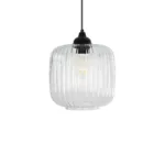 GLOBOSTAR® MELONI 206-0013 Μοντέρνο Κρεμαστό Φωτιστικό Οροφής με Ντουί 1 x E27 AC 220-240V IP20 - Διάφανο - Μ20 x Π20 x Υ24cm - Image 4