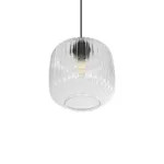 GLOBOSTAR® MELONI 206-0013 Μοντέρνο Κρεμαστό Φωτιστικό Οροφής με Ντουί 1 x E27 AC 220-240V IP20 - Διάφανο - Μ20 x Π20 x Υ24cm - Image 5