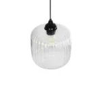 GLOBOSTAR® MELONI 206-0013 Μοντέρνο Κρεμαστό Φωτιστικό Οροφής με Ντουί 1 x E27 AC 220-240V IP20 - Διάφανο - Μ20 x Π20 x Υ24cm - Image 6