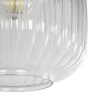 GLOBOSTAR® MELONI 206-0013 Μοντέρνο Κρεμαστό Φωτιστικό Οροφής με Ντουί 1 x E27 AC 220-240V IP20 - Διάφανο - Μ20 x Π20 x Υ24cm - Image 7