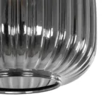 GLOBOSTAR® MELONI 206-0014 Μοντέρνο Κρεμαστό Φωτιστικό Οροφής με Ντουί 1 x E27 AC 220-240V IP20 - Μαύρο Φιμέ - Μ20 x Π20 x Υ24cm - Image 7