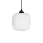 GLOBOSTAR® MELONI 206-0015 Μοντέρνο Κρεμαστό Φωτιστικό Οροφής με Ντουί 1 x E27 AC 220-240V IP20 - Λευκό - Μ20 x Π20 x Υ24cm - Image 4