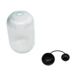 GLOBOSTAR® MELONI 206-0017 Μοντέρνο Κρεμαστό Φωτιστικό Οροφής με Ντουί 1 x E27 AC 220-240V IP20 - Διάφανο - Μ20 x Π20 x Υ38cm - Image 10