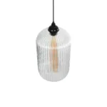 GLOBOSTAR® MELONI 206-0017 Μοντέρνο Κρεμαστό Φωτιστικό Οροφής με Ντουί 1 x E27 AC 220-240V IP20 - Διάφανο - Μ20 x Π20 x Υ38cm - Image 6