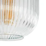 GLOBOSTAR® MELONI 206-0017 Μοντέρνο Κρεμαστό Φωτιστικό Οροφής με Ντουί 1 x E27 AC 220-240V IP20 - Διάφανο - Μ20 x Π20 x Υ38cm - Image 7