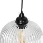 GLOBOSTAR® MELONI 206-0017 Μοντέρνο Κρεμαστό Φωτιστικό Οροφής με Ντουί 1 x E27 AC 220-240V IP20 - Διάφανο - Μ20 x Π20 x Υ38cm - Image 8