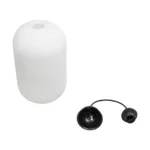 GLOBOSTAR® MELONI 206-0019 Μοντέρνο Κρεμαστό Φωτιστικό Οροφής με Ντουί 1 x E27 AC 220-240V IP20 - Λευκό - Μ20 x Π20 x Υ38cm - Image 10