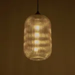 GLOBOSTAR® MELONI 206-0020 Μοντέρνο Κρεμαστό Φωτιστικό Οροφής με Ντουί 1 x E27 AC 220-240V IP20 - Mελί - Μ20 x Π20 x Υ38cm - Image 2