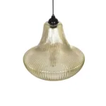 GLOBOSTAR® VERRE 206-0022 Μοντέρνο Κρεμαστό Φωτιστικό Οροφής με Ντουί 1 x E27 AC 220-240V IP20 - Mελί - Μ38 x Π38 x Υ34cm - Image 6