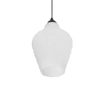 GLOBOSTAR® SKLO 206-0023 Μοντέρνο Κρεμαστό Φωτιστικό Οροφής με Ντουί 1 x E27 AC 220-240V IP20 - Λευκό - Μ22 x Π22 x Υ31cm - Image 5