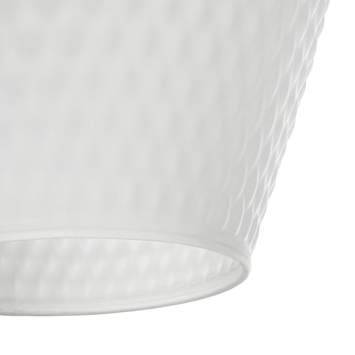 GLOBOSTAR® SKLO 206-0023 Μοντέρνο Κρεμαστό Φωτιστικό Οροφής με Ντουί 1 x E27 AC 220-240V IP20 - Λευκό - Μ22 x Π22 x Υ31cm - Image 7