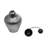 GLOBOSTAR® SKLO 206-0024 Μοντέρνο Κρεμαστό Φωτιστικό Οροφής με Ντουί 1 x E27 AC 220-240V IP20 - Μαύρο Φιμέ - Μ22 x Π22 x Υ31cm - Image 11