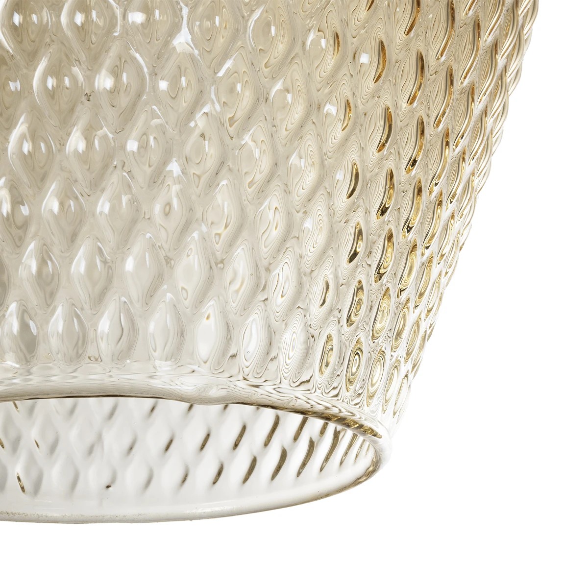 GLOBOSTAR® SKLO 206-0025 Μοντέρνο Κρεμαστό Φωτιστικό Οροφής με Ντουί 1 x E27 AC 220-240V IP20 - Mελί - Μ22 x Π22 x Υ31cm - Image 7