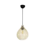 GLOBOSTAR® BASTIK 206-0027 Μοντέρνο Κρεμαστό Φωτιστικό Οροφής με Ντουί 1 x E27 AC 220-240V IP20 - Mελί - Μ22 x Π22 x Υ26cm - Image 3